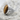 Tiger Eye Oak Ring, polished silver, product photo on stone