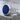 Masonic Blazing Star Lapis Ring, polished silver, angled side view