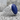 Lapis All Seeing Eye Ring, polished silver, side view on stone