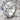 Cracked Cross Ring, polished silver, angled view on stone