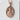 Saint Gabriel Medal Pendant, rose gold, product photo on stone