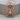 Spiderweb Medallion Pendant, rose gold, front view on wood block