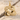 Solomon Knot Pendant, gold vermeil, product photo on sand