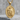 Saint Roch Pendant, gold vermeil, product photo on stone