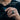 Four Archangels Ring, black rhodium, worn on model hand