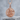 Archangel Michael Vanquishing Satan Pendant, rose gold finish, front view on stone