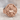 Ukrainian Cossack Ring, rose gold plated, front view on stone