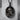 Halo Nimbus Jesus Pendant, black rhodium finish, front product photo