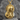Virgin Mary Sacred Heart pendant, gold vermeil on stone