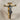Jesus Crucifix Ring, two-tone finish, front product view