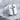 Split Cross Ring, polished silver, product photo on stone