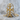 Armenian Church Cross Pendant, gold vermeil, product photo on stone