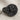 Saint George Dragon Ring, black rhodium, angled tabletop view