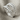 Shark Jaw Teeth Ring, polished silver, angled view on fabric