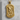 Saint Jude Thaddeus Pendant, gold vermeil, front view on stone pedestal