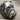 Boxer Dog Ring, oxidized silver, three-quarter close-up view