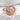Crescent Moon Bat Signet Ring, rose gold, angled front view on stone