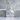 American Flag Eagle Dog Tag Pendant, polished silver, angled product photo