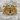 Rope Anchor Ring, gold vermeil, front view on stone