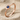 Bezel Birthstone Heart Ring, rose gold finish, product photo on sand