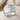 Royal Flush Hearts Signet Ring, polished silver, front view on fabric