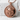USMC Skull Pendant, rose gold, product photo on stone block