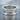 Interlocking Pride Ring, polished silver, front view on stone