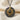 Tree Roots Labradorite Medallion Pendant, two-tone finish, front view product photo