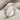 Slim blossom eternity ring, polished silver, product photo