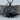 Clubs Royal Flush Pendant, black rhodium, product photo on wood