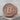 Bitcoin circuit ring, rose gold, angled view on stone