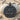 Gemini Zodiac Medallion Pendant, black rhodium, front view on stone and sand