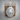 Fleur-de-Lis Lion Pendant, polished silver, front view on wood block
