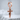 Celtic Knot Sword Earring, rose gold, front view on textured stone