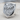 King skull ring, polished silver, product photo