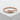 Tube Bypass Ring, rose gold, front view