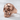 Baroque Wave Skull Ring in rose gold plated finish