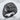 Lion Passant Signet Ring, black rhodium finish, front view