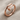 Hammered Bent Nail Ring, rose gold plated, product photo view