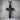 INRI Crucifix Beveled Pendant, black rhodium plated, angled product photo