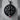 Jerusalem Cross Garnet Pendant, black rhodium plated, product photo