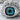 Evil Eye Open Gallery Pendant, polished silver, front product view