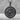 Nazar Radial Border Pendant, black rhodium plated, front product photo