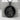 Choose Your Saint Halo Pendant in black rhodium, front product photo