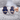 Hamsa Cobalt Stud Earring, rose gold, product photo