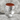 Waw Carnelian Shoulder Ring, polished silver, studio product photo