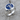 St. Elmo's Fire Signet Ring, polished silver, angled studio view