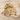 Ginkgo Overlapping Fan Ring, gold vermeil, front product photo