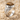 Tiger Eye Pine Cone Ring in polished silver, studio view