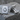 Ace Spade Relief Cufflink, polished silver, studio product photo